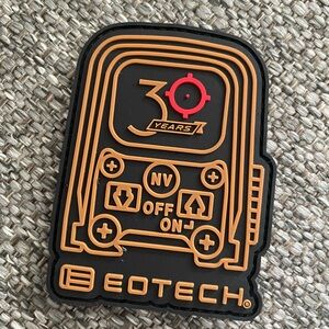 EOTech 30 year Patch with Orange and Black Design